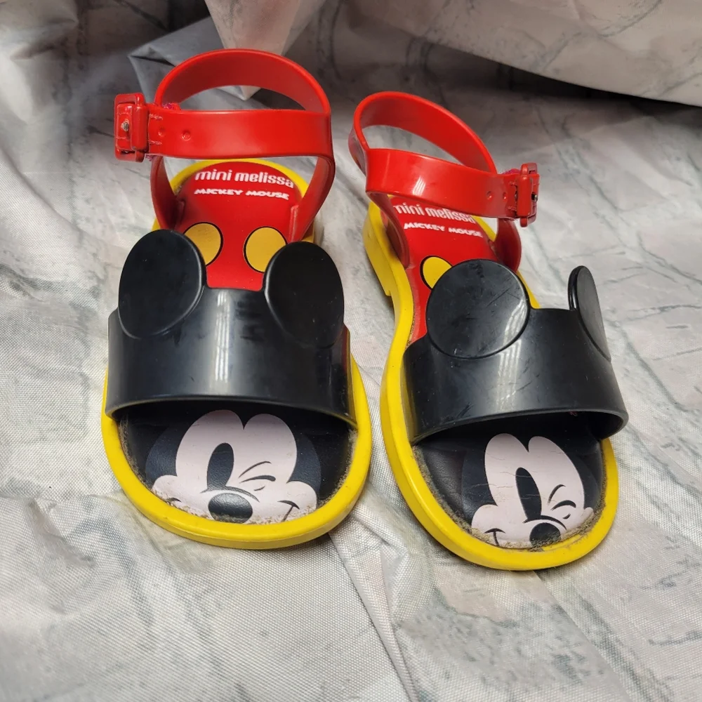 Mini Melissa‎ X Disney Mickey Mouse Collab Sandals Unisex Size 8